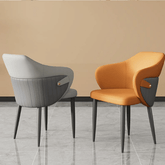 Gareth 時尚皮革雙色餐椅